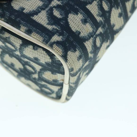 Christian Dior Trotter Canvas Pouch Blue Auth 63883 - Picture 10 of 16